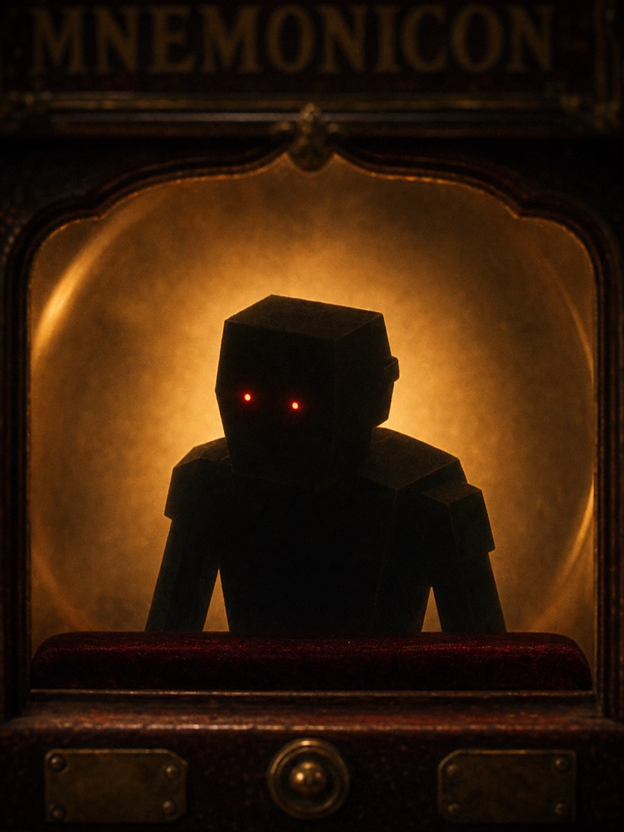 The Hitchhiker panel inside the crystal ball, four silhouettes around a jar.