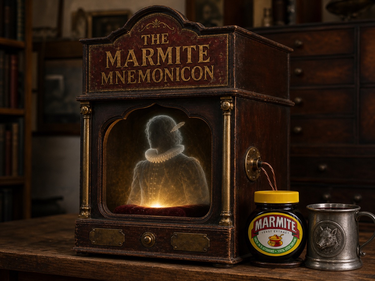 William Shakespeare on Marmite, the humours, a jar set before Falstaff at the Boar's Head, and a sonnet for the jar