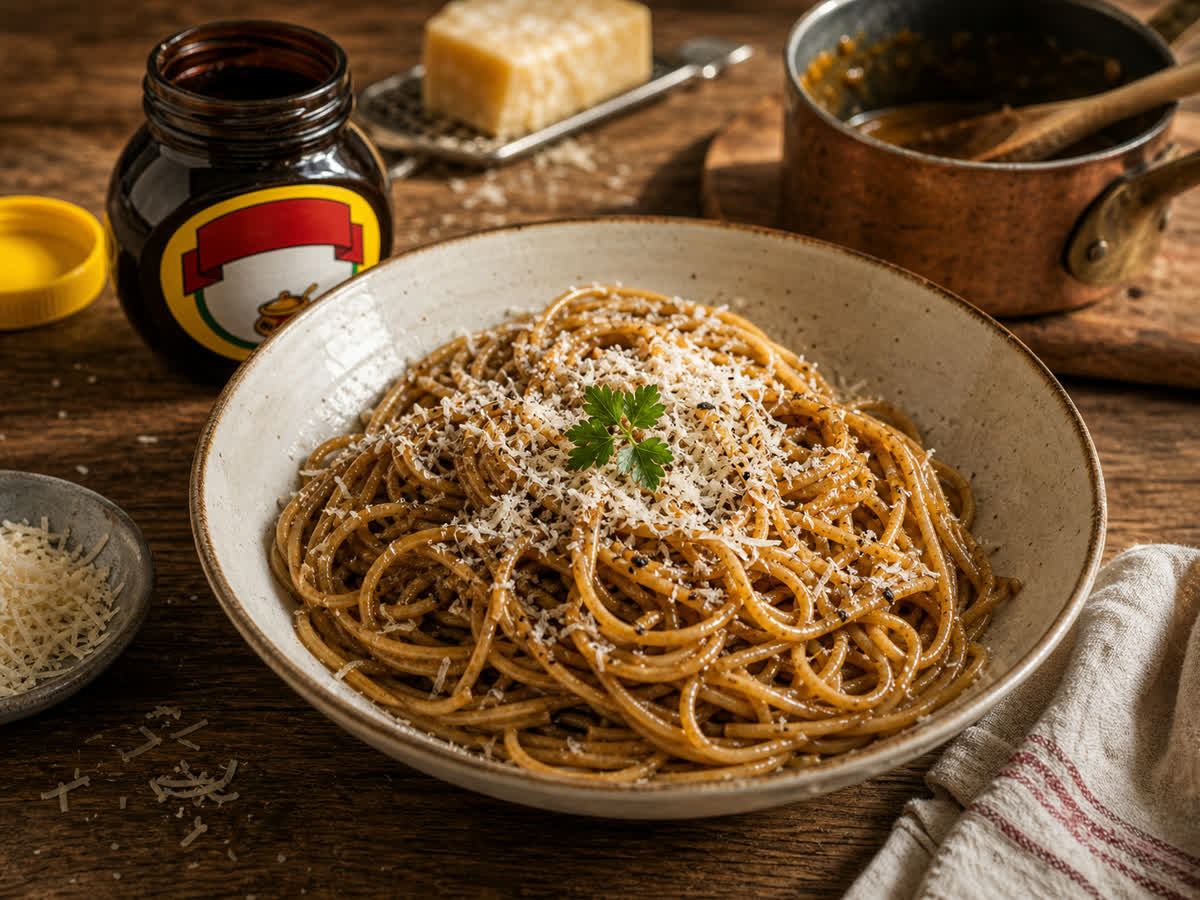 Nigella's Marmite spaghetti, the right way