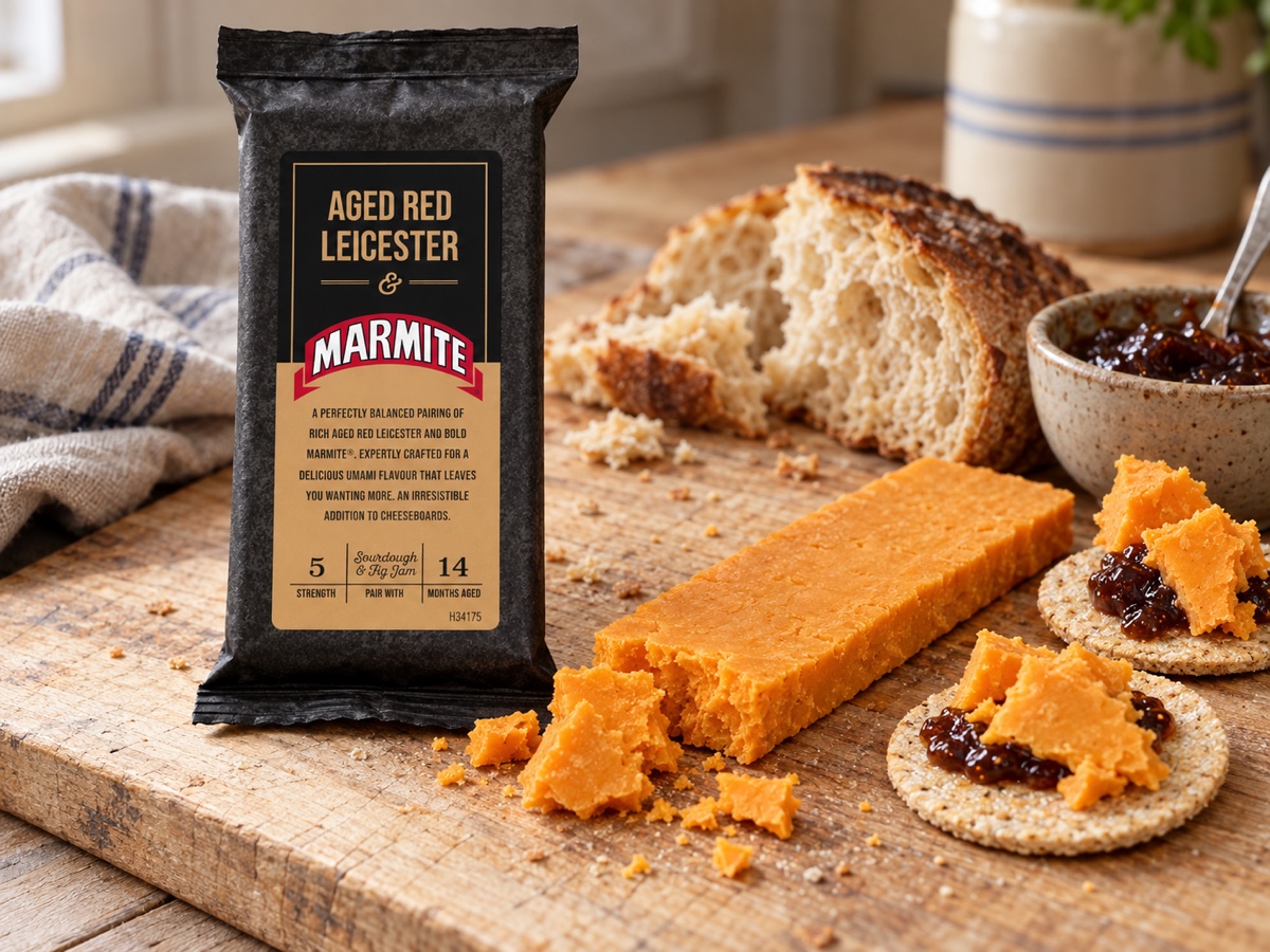 Marmite Red Leicester is on the shelf, and I would not count on it staying there