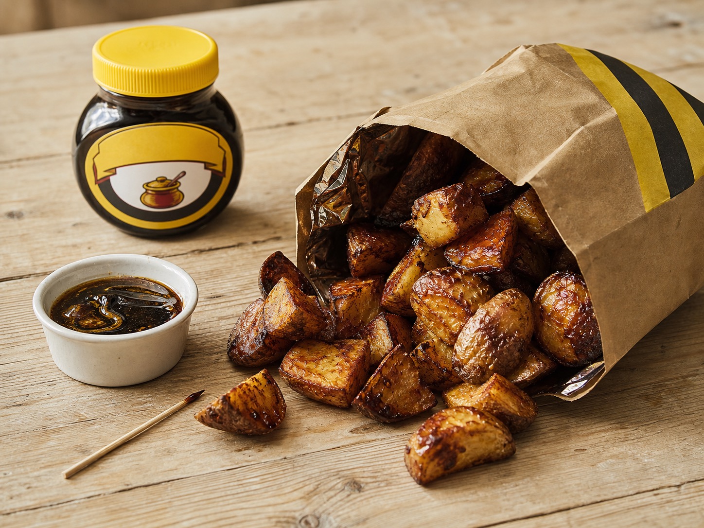 Marmite roast potatoes, in a bag, on the snack aisle